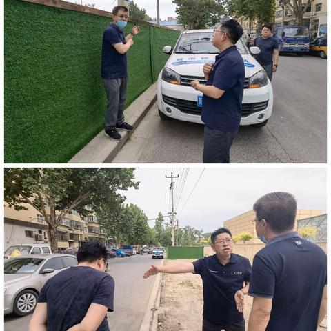 区城管局许映军副局长调研汇通街道背街小巷改造提升整治工作