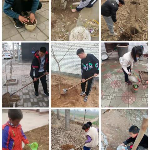 播种绿色  共享蓝天——石家庄市鹿泉区李村镇百尺杆小学植树节活动纪实