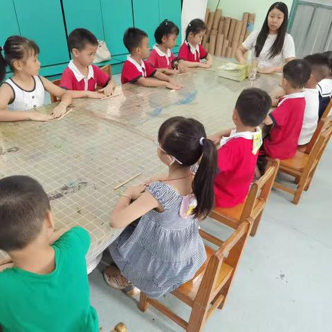 2023学年第一学期陈洞村幼儿园硬笔书法班第一课时