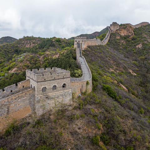 金山岭航拍素材