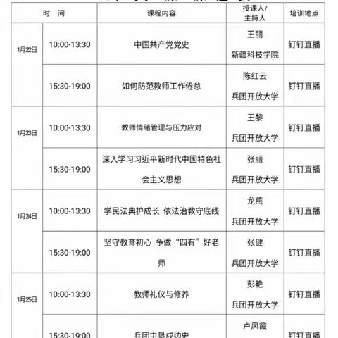 不忘初心，砥砺前行——兵团开放大学2022年地理线上继续教育集中培训