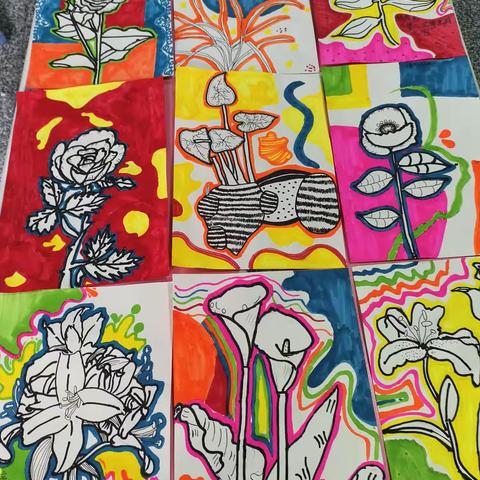 周六上午五级班《花卉写生》