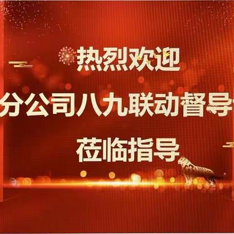 “督导调研促八九联动          精准帮扶谋金秋突破”新疆分公司大个险赴乌市分公司督导调研报道