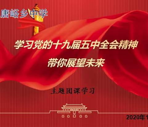 “展望‘十四五’开启新征程——深入学习领会党的十九届五中全会精神”陶唐峪乡中学主题团日活动