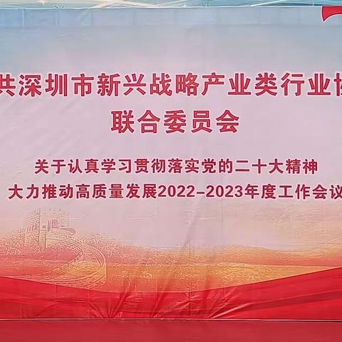 落实二十大精神，推动高质量发展——深圳市新兴战略产业类行业协会联合党委2022-2023年度工作会议隆重召开