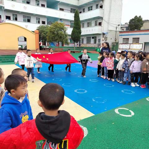 “同升国旗—童颂祖国”———岩孔街道幼儿园升旗仪式