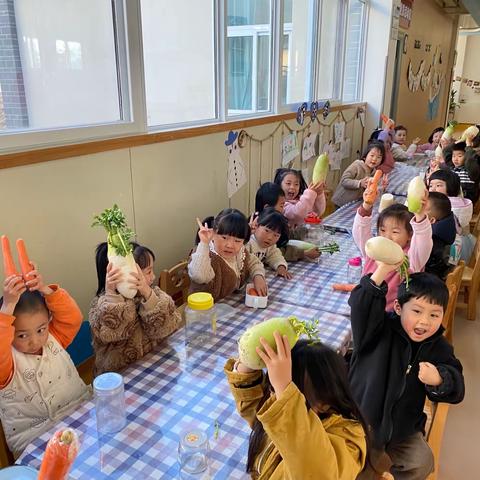 蒙三食育活动之“咬春腌萝卜”