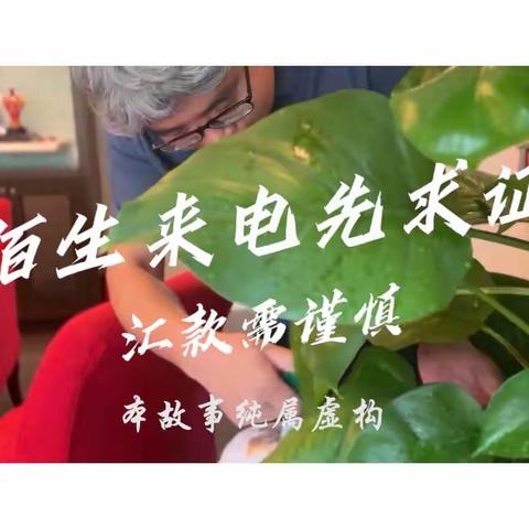 金融消费者权益保护教育宣传月《陌生来电先求证  汇款需谨慎》反诈宣传短视频