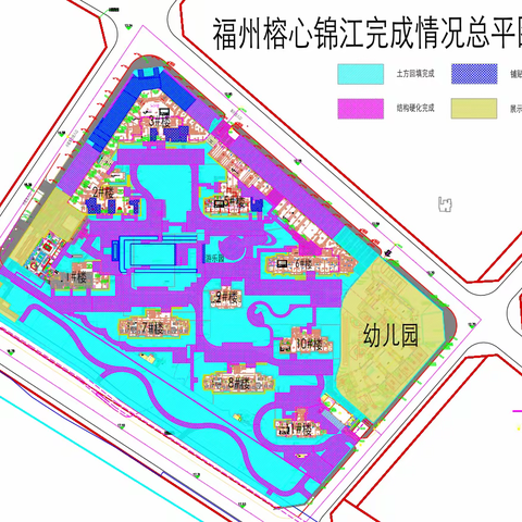 2022年6月16日福州甘蔗榕心锦江大区施工日报