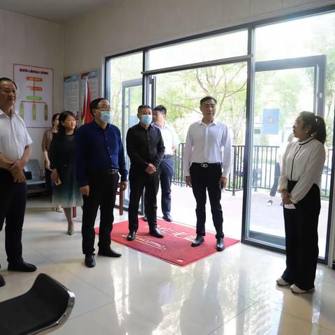 延安市退役军人事务局莅临吴家堡退役军人服务站进行调研