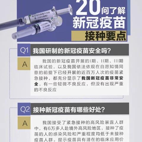 【🎤20问了解新冠疫苗接种要点】#新冠疫苗接种流程#