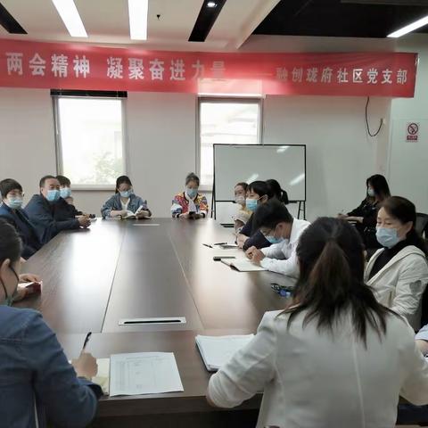 学习两会精神，凝聚奋进力量——杜城街道融创珑府社区党支部开展4月份主题党日活动