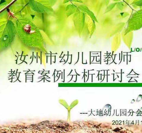 汝州市幼儿园教师教育案例分析教研会——汝州市大地幼儿园第四分会场