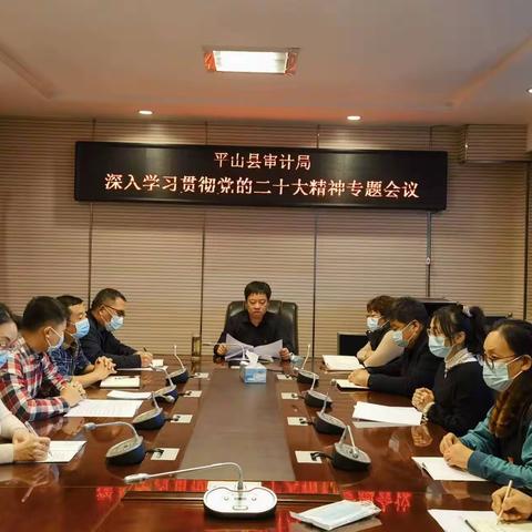 学深悟透弄懂做实 踔厉奋发勇毅前行 平山县审计局深入学习贯彻党的二十大会议精神
