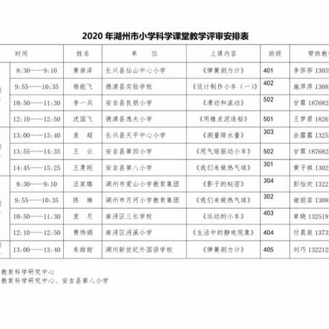 安吉县第八小学：湖州市小学科学组课堂教学活动展示