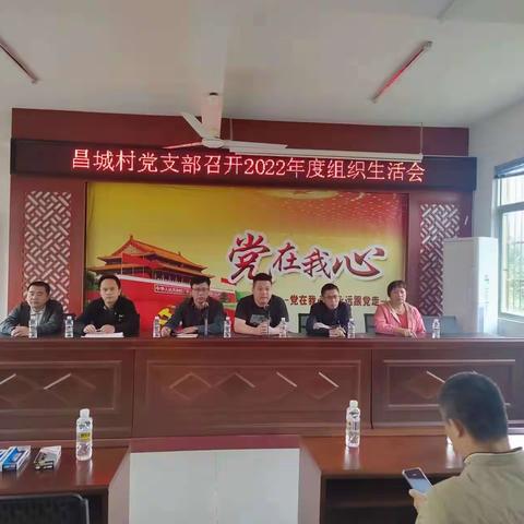 昌城村党支部召开2022年度基层党组织组织生活会