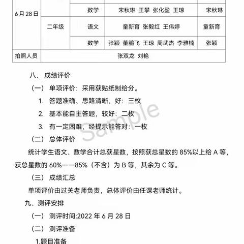 检测无纸笔，“双减”齐落地——何寨小学2021-2022学年下学期一二年级无纸笔学业水平检测活动纪实