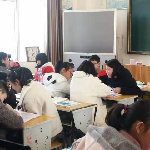 教研室到陈村乡中进行教学常规工作督导检查