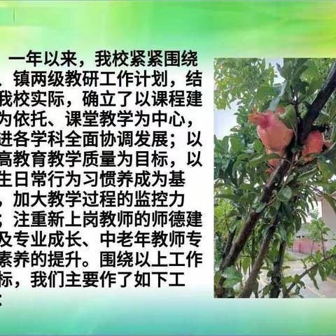 2020～2021学年第二学期教研教学工作总结