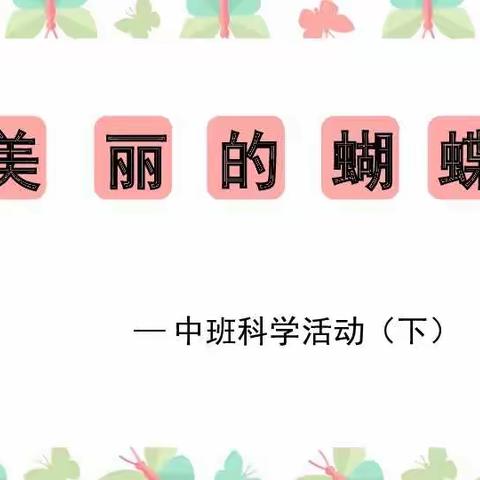 渝开附属幼儿园绿花班2月特色活动—科学领域《美丽的蝴蝶》