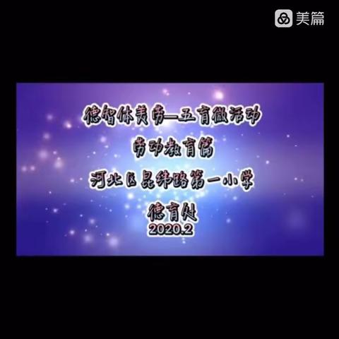 “人人劳动 时时劳动 处处劳动”河北区昆纬路第一小学劳动教育活动记录册