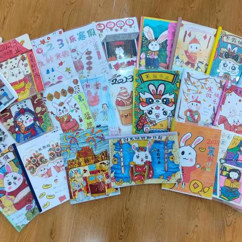 “双减”作业绽精彩 “五育”并举育新苗——集贤小学2022学年第二学期“可爱的寒假”作业评比活动