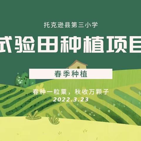 践行劳动教育，打造活力校园【劳动教育篇①】托克逊县第三小学开展校内试验田项目