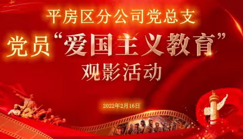 【爱国爱党 致敬英雄 】平房党总支组织开展《长津湖之水门桥》观影活动
