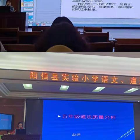 “总结分析促教学 务实求真提质量”——阳信县实验小学语文、道德与法治月考质量分析会