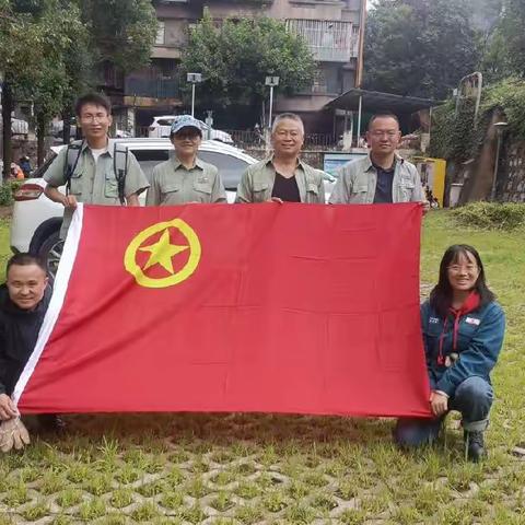 兴达物业公司团支部助力小区绿化提升改造