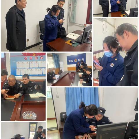 渭滨消防大队指导派出所录入监督系统及档案建立工作