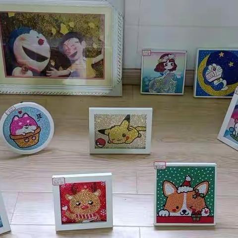 我的社团，我的精彩——记三年级“钻石画”社团成果展示