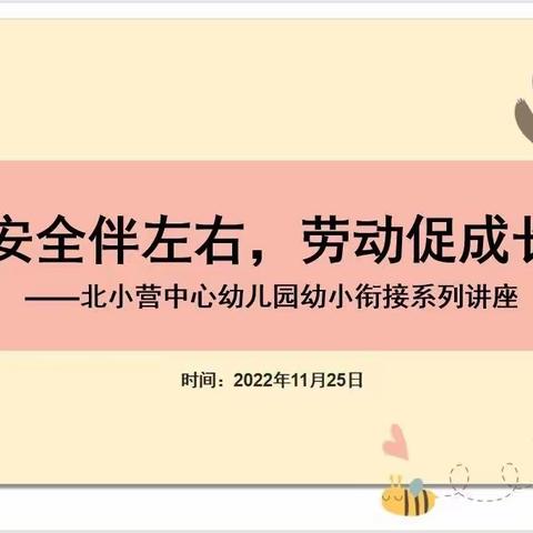 安全伴左右，劳动促成长— —《大班幼儿与小学有效衔接家园共育的实践研究》亲子系列讲座