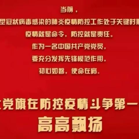 在职党员进社区，助力防控当先锋