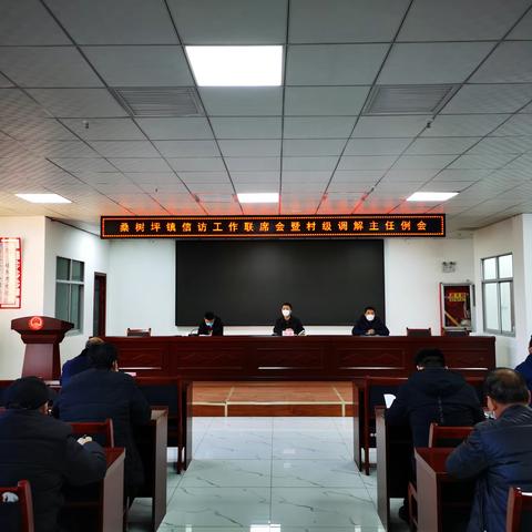 桑树坪镇组织召开信访工作联席会暨村级调解主任例会