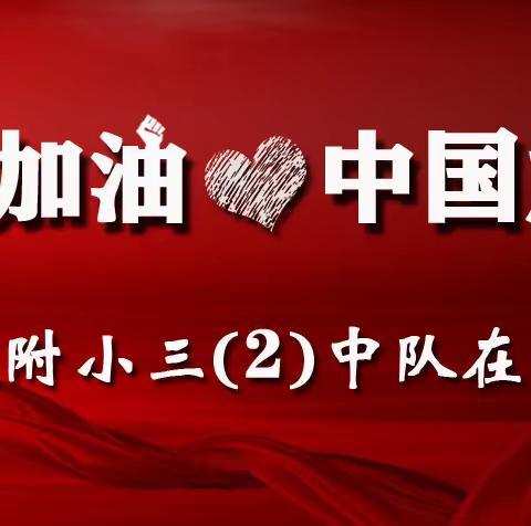 武汉加油！中国加油！——西大附小三（2）中队在行动