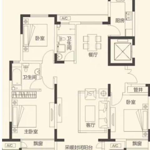 125平米现代北欧简简单单，舒适自然