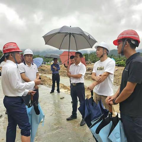 县应急管理局局长胡朝带队到“雨林与您”活动项目施工现场开展安全生产巡查工作