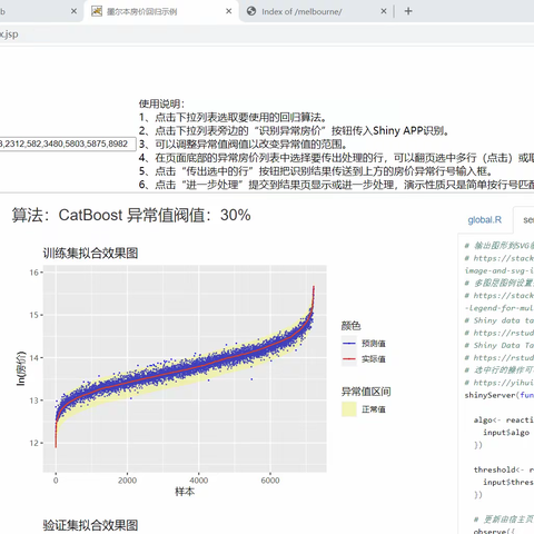 用Shiny APP封装发布墨尔本房价回归模型