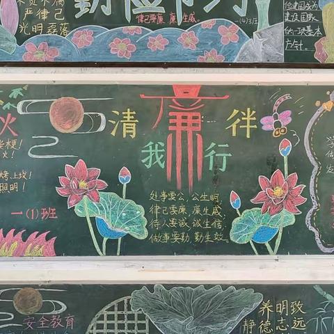 【清廉学校】敬廉崇洁，诚实守信——记祖师殿镇中心小学2022年秋季第二刊黑板报评比活动