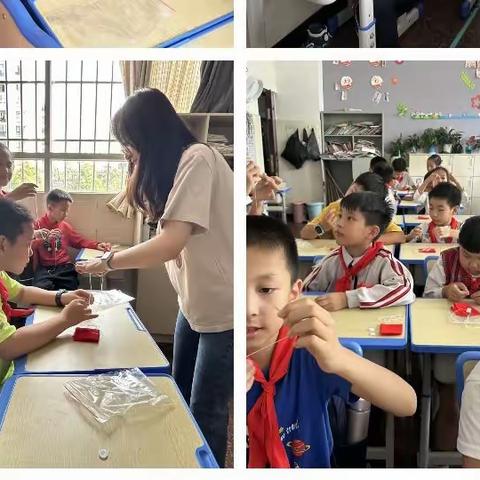 云南省普洱市思茅二小三三九班年队会主题活动“扣好人生第一粒扣子——钉纽扣”