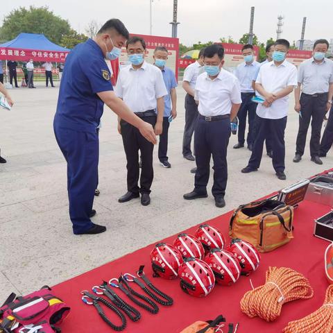 【肥城大队】肥城市政府举行全市“安全生产月”咨询日集中宣传活动