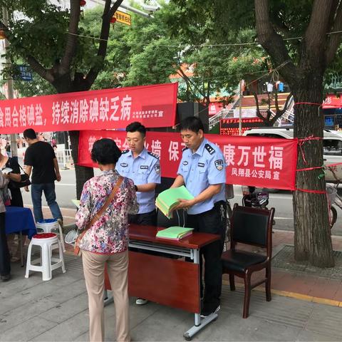 凤翔县公安局积极开展食品安全宣传周活动