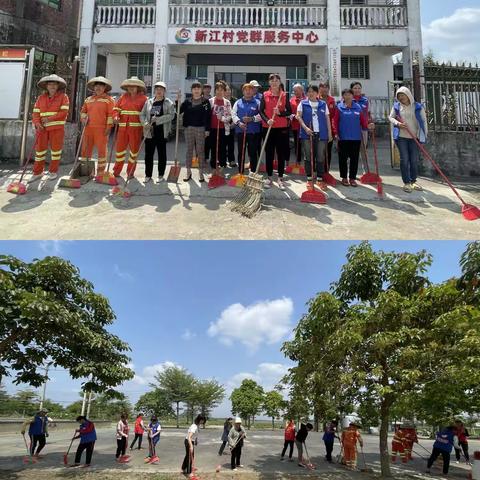新江村开展庆“三八妇女节”暨人居环境整治妇女能顶半边天活动
