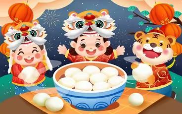 青岛市市北区东信幼儿园大一班亲子手工制作——汤圆