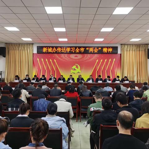 奋进争先开新局，扬帆起航再出发—新城办传达学习全市“两会”精神