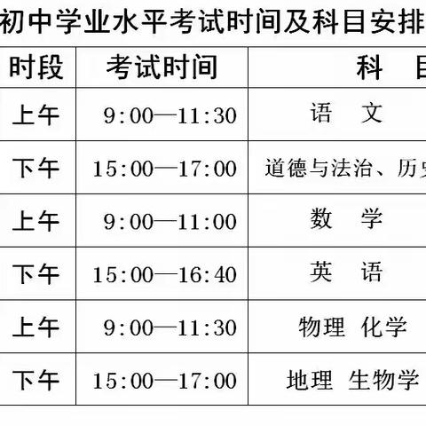 2023年全区初中学业水平考试（暨中考）银川市第二十一中学温馨提示