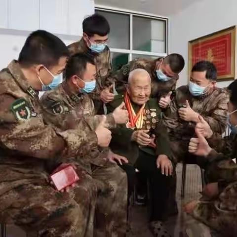 林西县退役军人事务局联合人武部看望慰问抗日战争老战士，聆听红色故事 传承红色基因