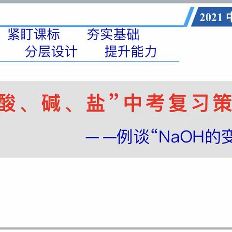 主题教研促成长 躬身耕耘绽芳华———记化学组第一次主题教研活动