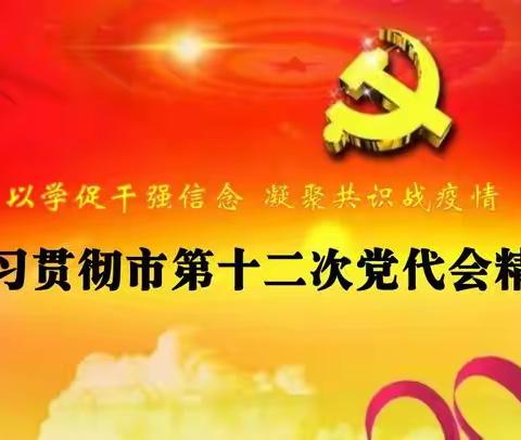 [圣井中学·党建]“以学促干强信念 凝聚共识战疫情”圣井中学党支部4月份主题党日活动